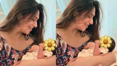 Divyanka Tripathi says ‘thanks for choosing me’ as she shares photos with twins