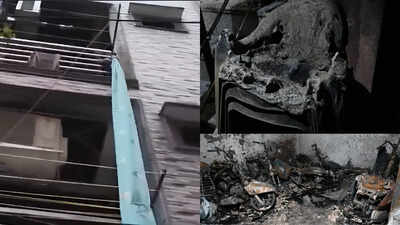 'People climbed down using sarees': Horror moments from blaze in Delhi apartment that killed mother and two kids