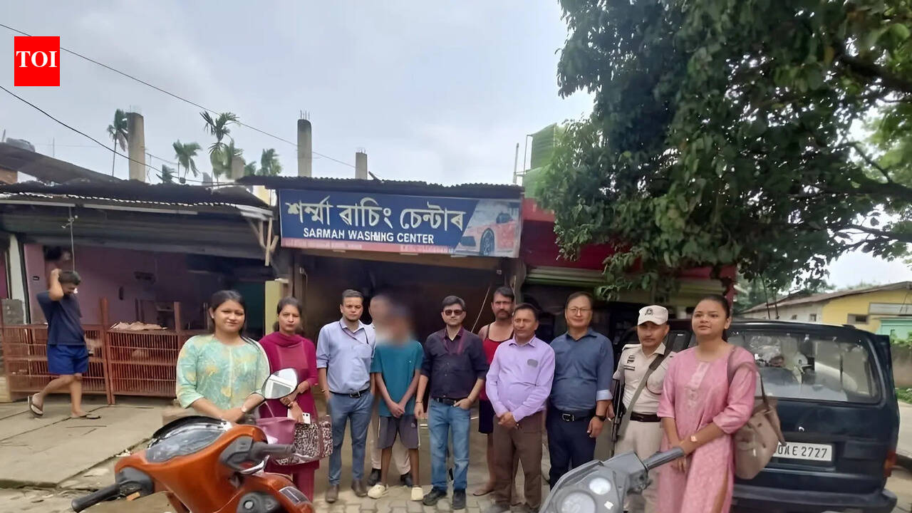2 child labourers rescued from car wash centre in Sivasagar