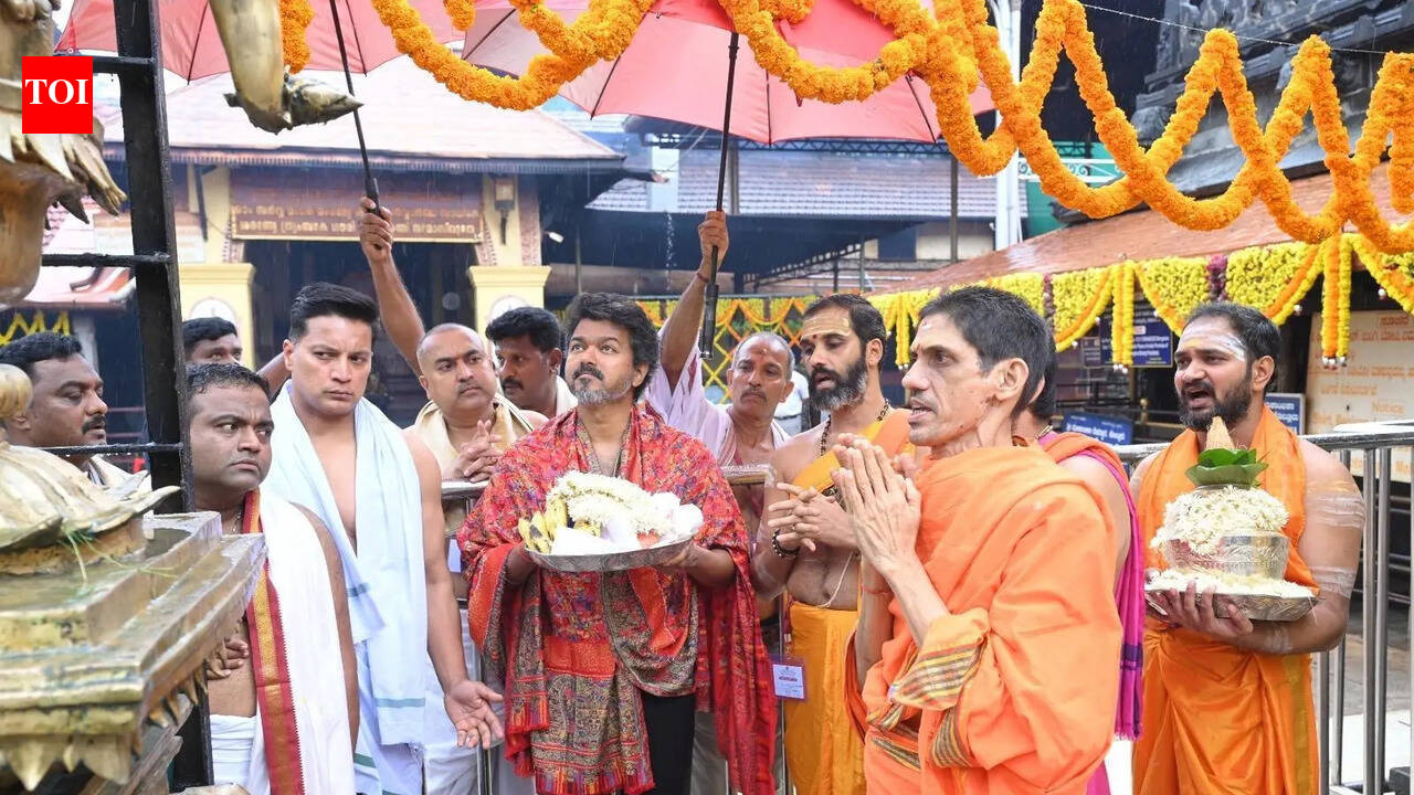 TN-Kollur temple bond continues: Vijay offers 1.6kg silver sword