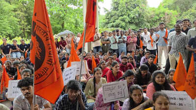 ABVP protests over long pending issues