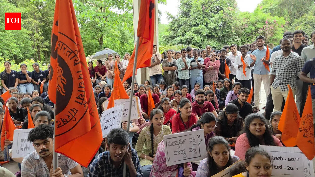 ABVP protests over long pending issues