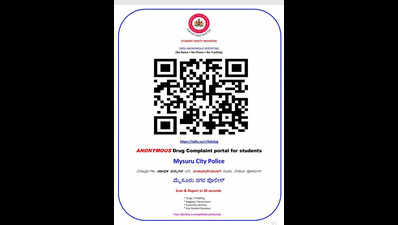 Mysuru police launch anonymous drug complaint QR code for students