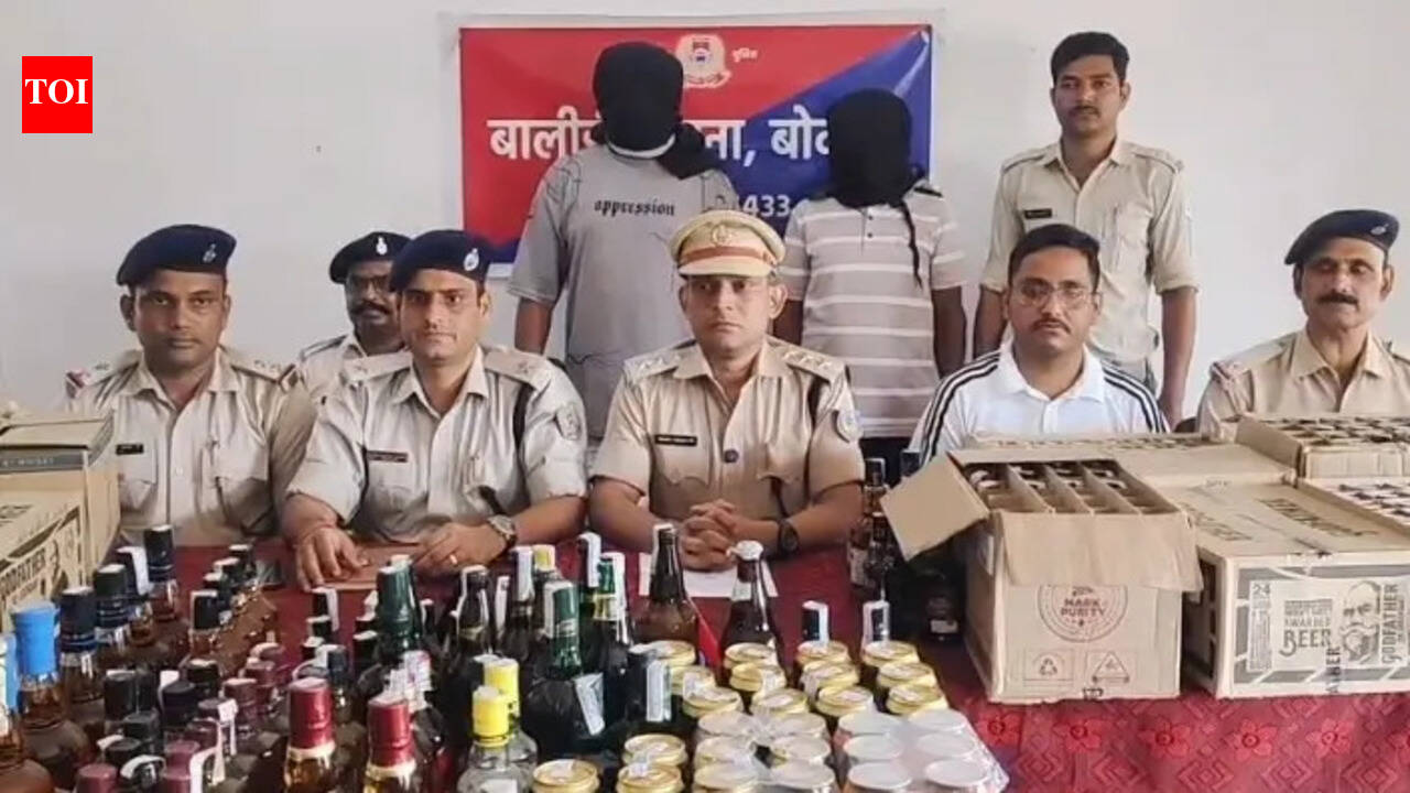Illegal liquor seized in Bokaro, two held