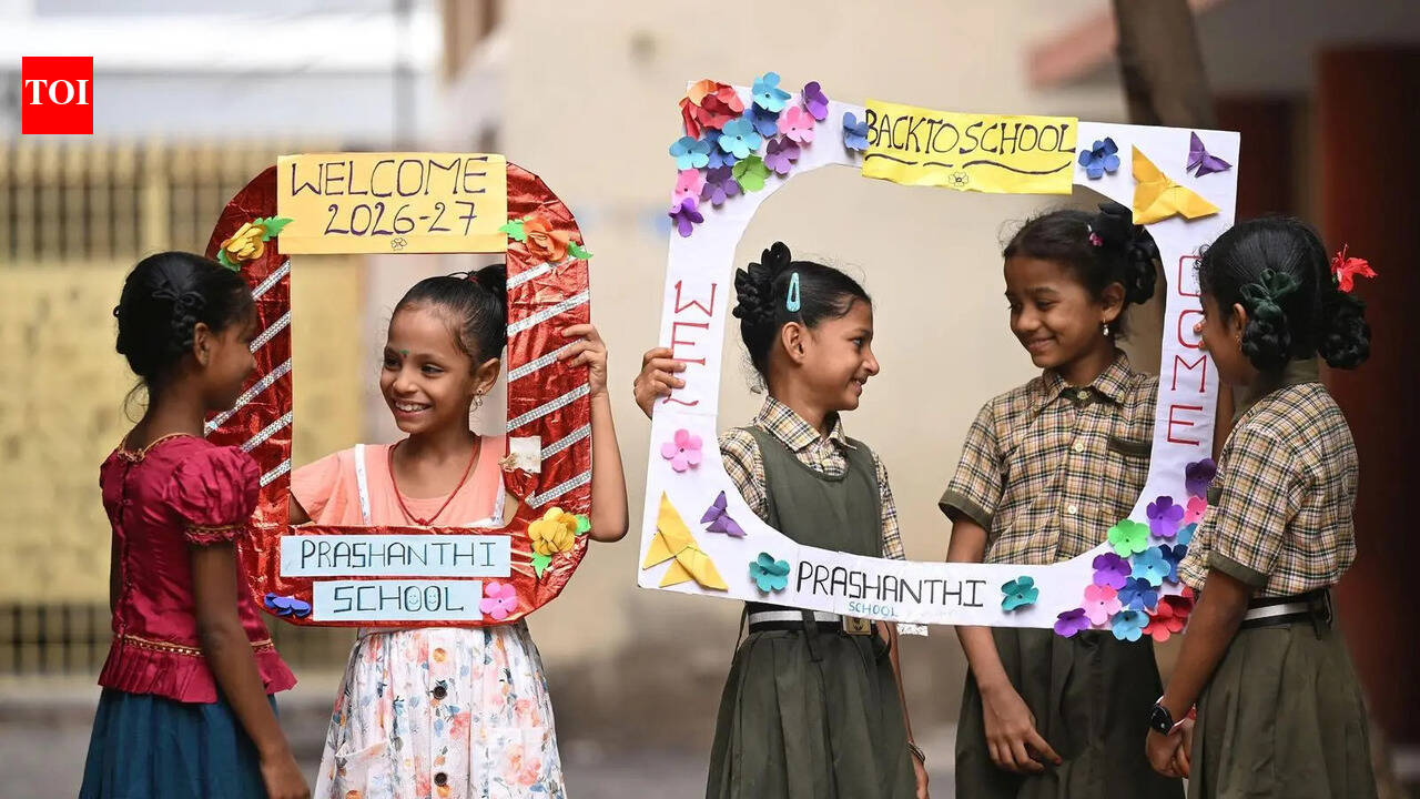 Govt schools in AP hold welcome programme for students to make first day memorable