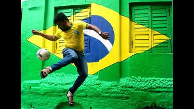 Brazil at heart & football in soul, Kolkata’s World Cup para dresses up for soccer magic