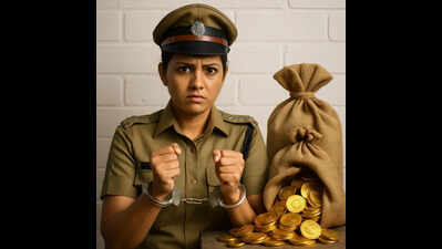 Woman police inspector booked in gold coin fraud case