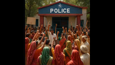 Alleging fake encounter, 150 villagers gherao police post