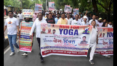 Run for yoga event held in city