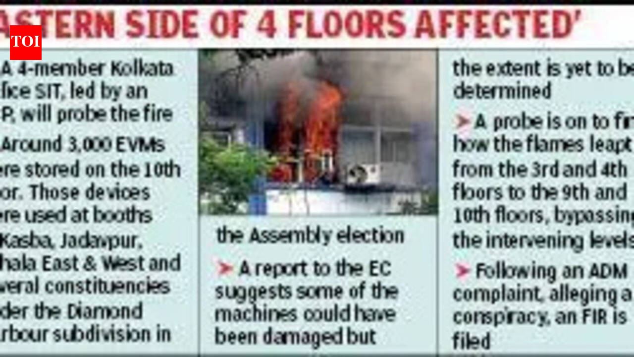 Report to EC: Some EVMs couldhave been damaged in Alipore fire