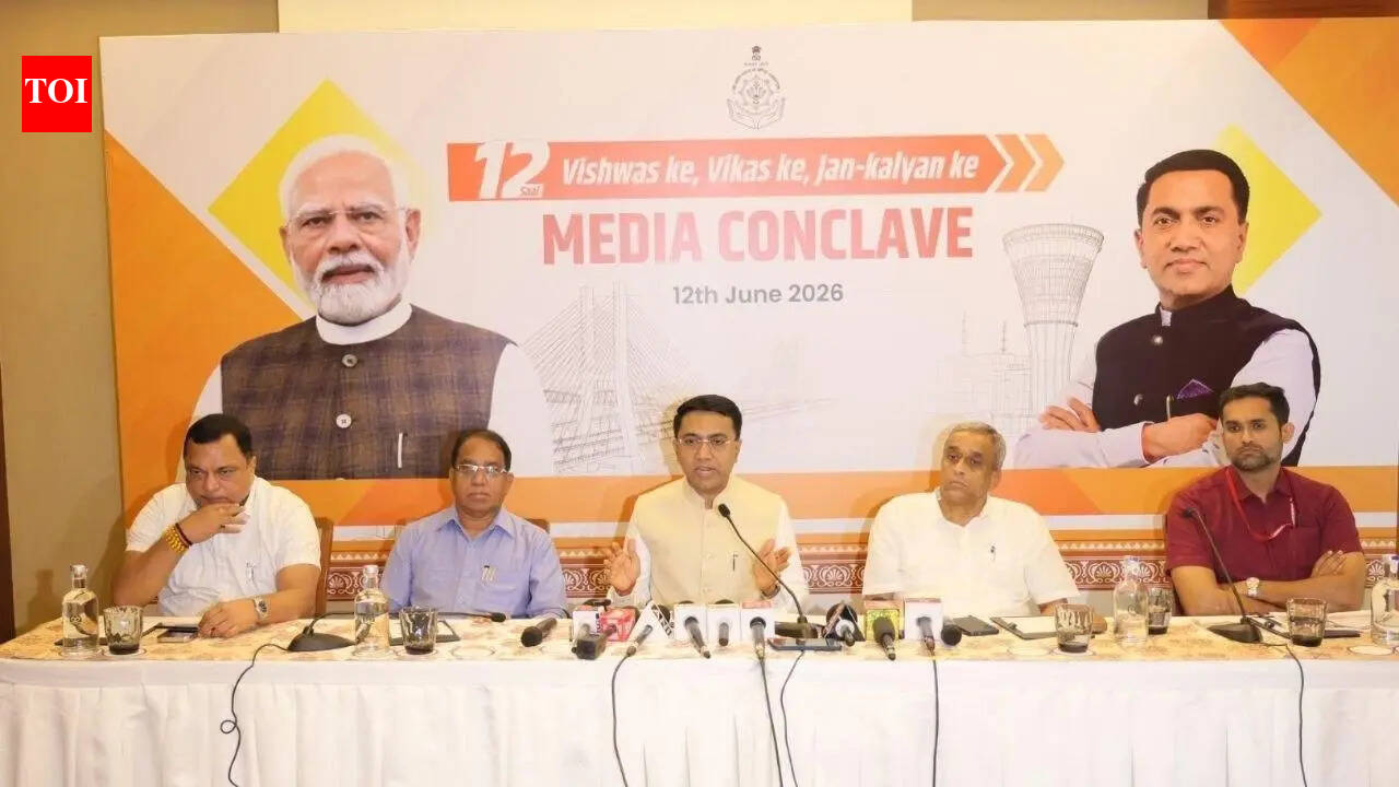 Double engine govt for 12 years brought development in Goa: CM