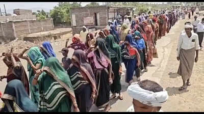Village goes missing! Tribal farmers  take land records fight to CM office
