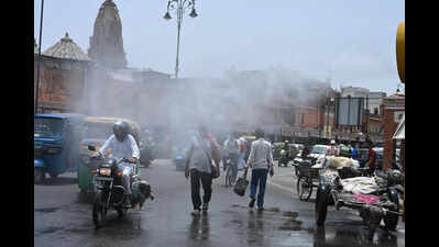 Mild showers, hailstorms bring relief in parts of Raj