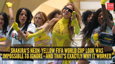  Shakira steals the show in a head-turning neon-yellow outfit at the opening ceremony