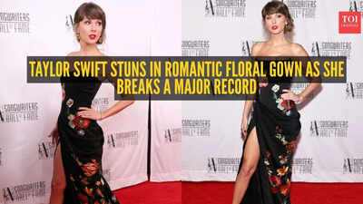 Taylor Swift makes history at Songwriters Hall of Fame and her floral Givenchy gown was straight out of a fairytale