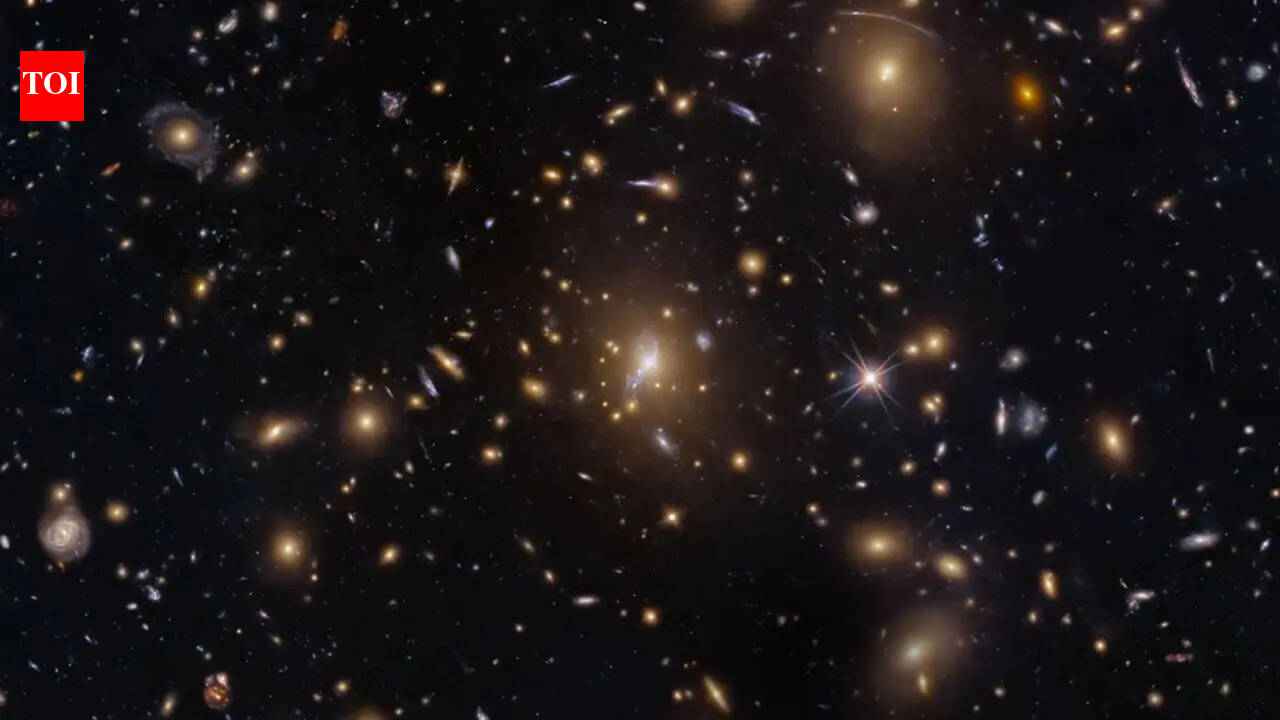 NASA’s Hubble sees a swarm of galaxies in one of the universe’s largest structures