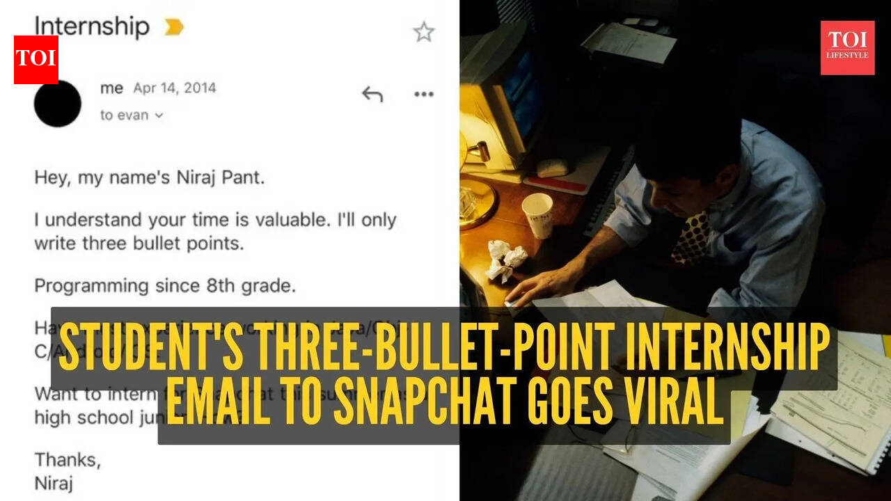 'Bro cracked it': Student's three-bullet-point internship email to Snapchat goes viral; internet loves it