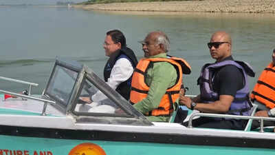 CM Dhami inspects arrangements for International Kayaking and Canoeing C'ship in Udham Singh Nagar