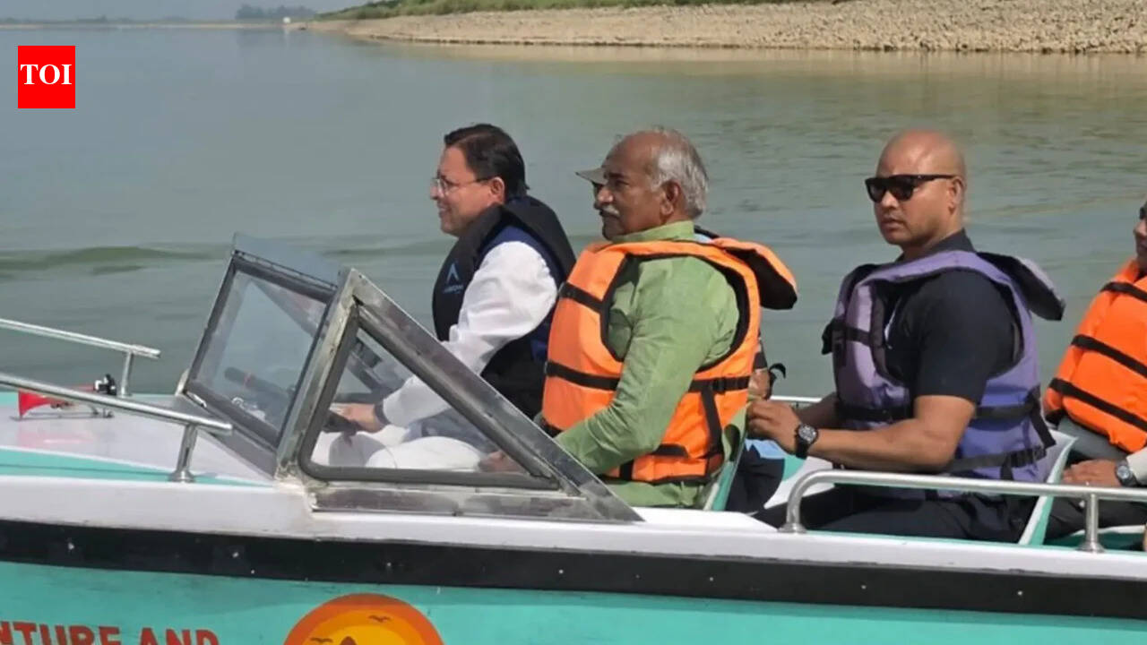 CM Dhami inspects arrangements for International Kayaking and Canoeing C'ship in Udham Singh Nagar