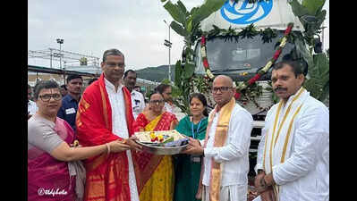 Ashok Leyland donates truck worth Rs 31.7 lakh to TTD