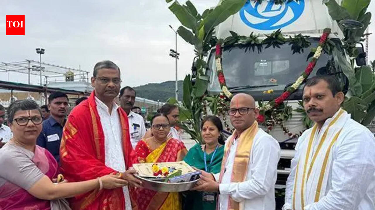 Ashok Leyland donates truck worth Rs 31.7 lakh to TTD