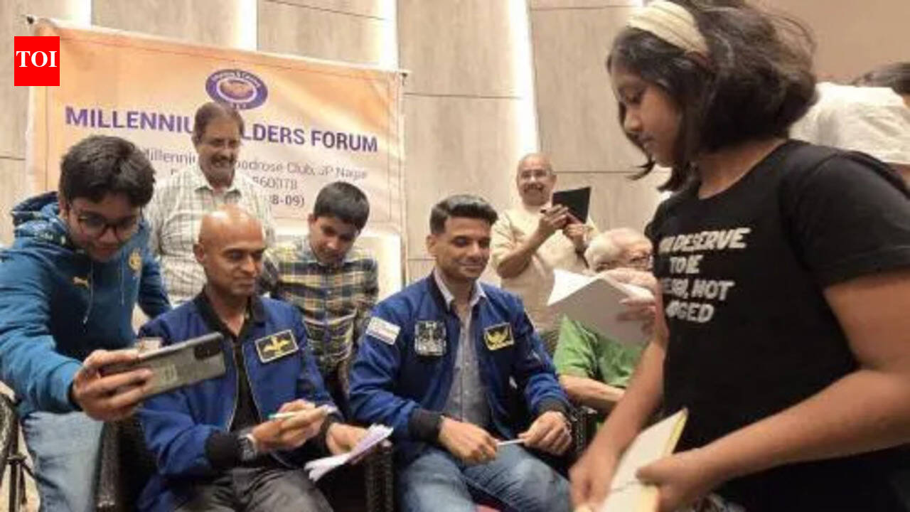 Curiosity takes flight as young minds meet astronauts in Bengaluru