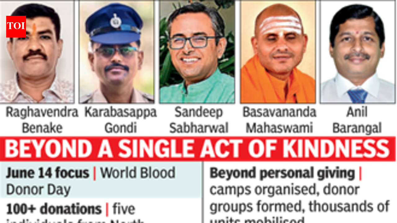North Karnataka lifesavers cross 100 blood donations, inspire many