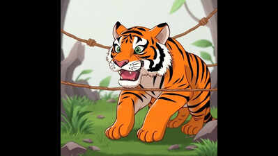 Viral video of snared tiger triggers demand for action against forest officials
