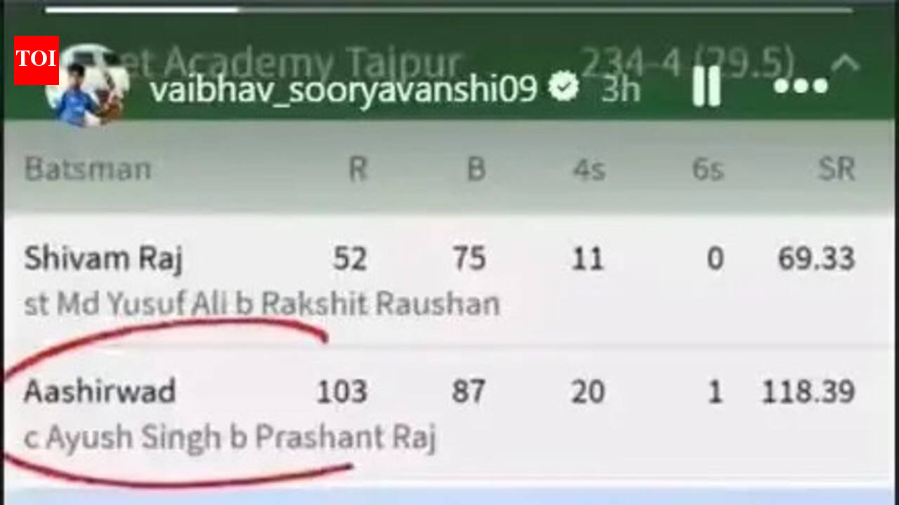 Another Sooryavanshi rises as 10 years old Ashirvad scores century in practice match