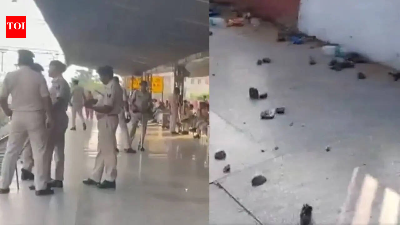 Stone-pelting, vandalism at Patna station disrupt exam-bound students