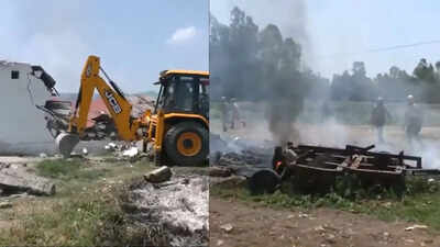  Accused’s house demolished after deadly clash leaves 1 dead