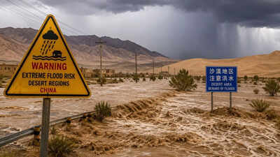 China warns of extreme floods in desert regions due to early heatwave and heavy rainfall