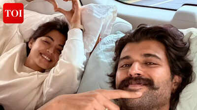 Vijay Deverakonda and Rashmika Mandanna visit Thummanpet to fulfil promise of supporting 180 government school students