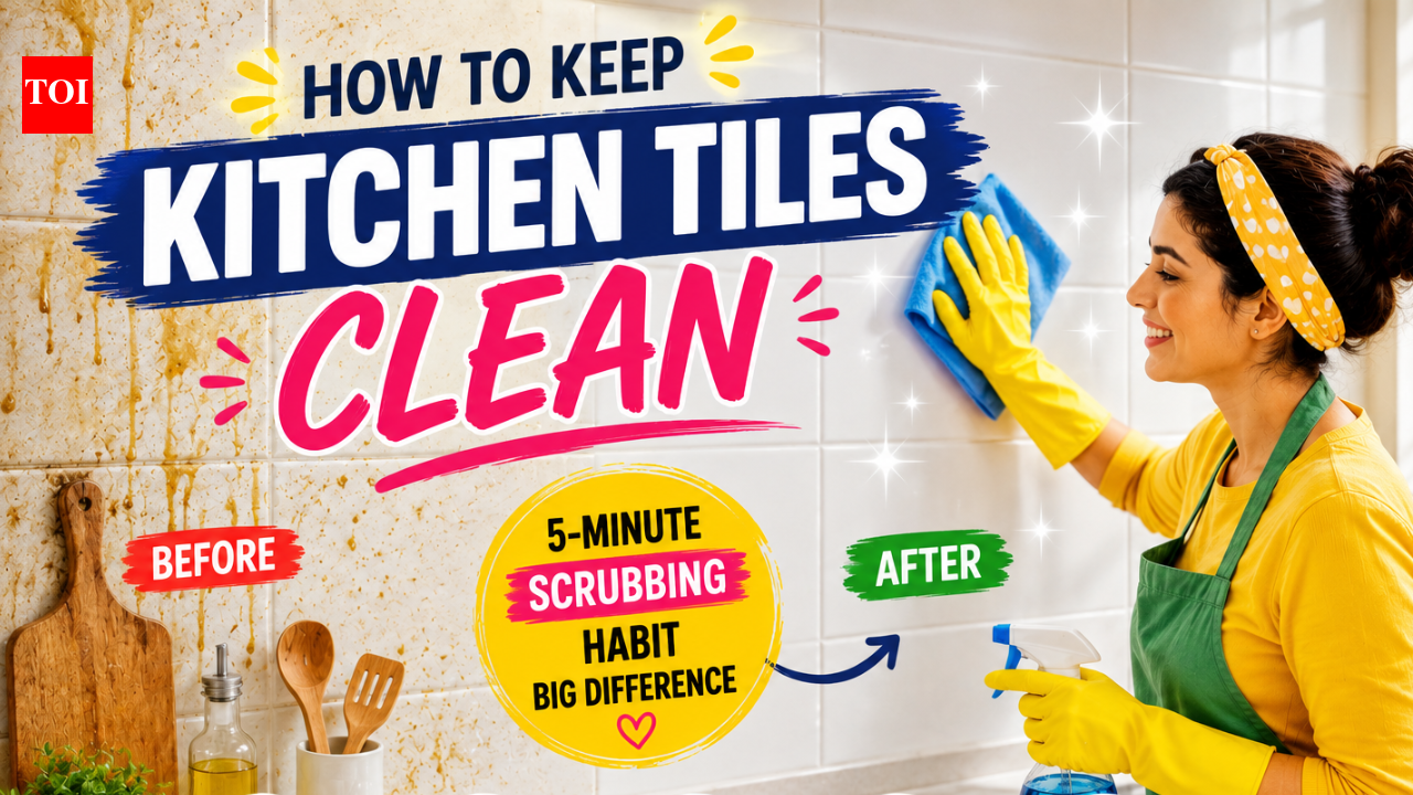 How to keep kitchen tiles clean: The 5-minute scrubbing habit to prevent grease and stains