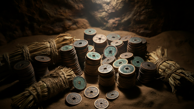 Over 100,000 ancient coins discovered in Japan could reveal a medieval warrior's hidden fortune
