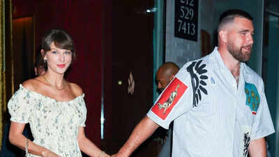  Taylor Swift and Travis Kelce beach image sparks heated fan war and viral body image debate