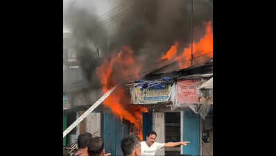 7 shops gutted in Doomdooma blaze