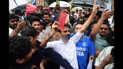 NEET row: Students, activists demand Pradhan’s resignation at CJP protest in Bengaluru