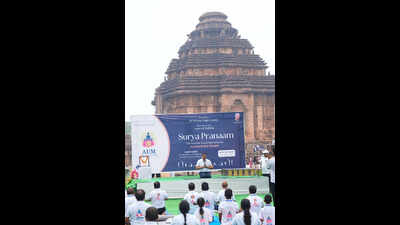 Surya Pranam organised at Konark Sun temple