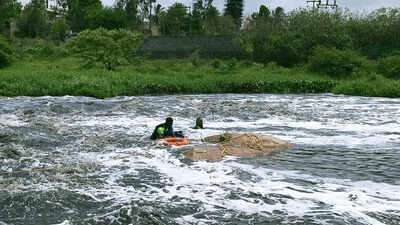 Elderly woman rescued from Thenpennai River