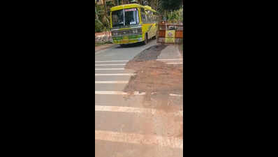 Colva road cave-in caught in blame game