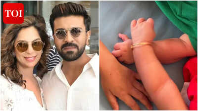 Ram Charan and Upasana REVEAL first glimpse of twins Shivram and Anveera; 14th anniversary post melts hearts