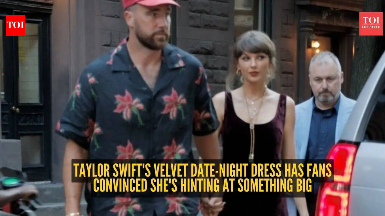 Taylor Swift’s date-night look has fans wondering if she’s dropping another album clue