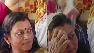 Watch: Kheer spills on Kerala minister during launch of free bus rides for women