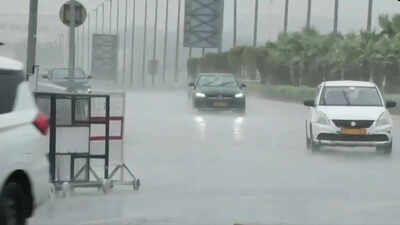 Heavy rain lashes parts of Delhi-NCR; IMD issues red alert, warns of winds up to 90kmph
