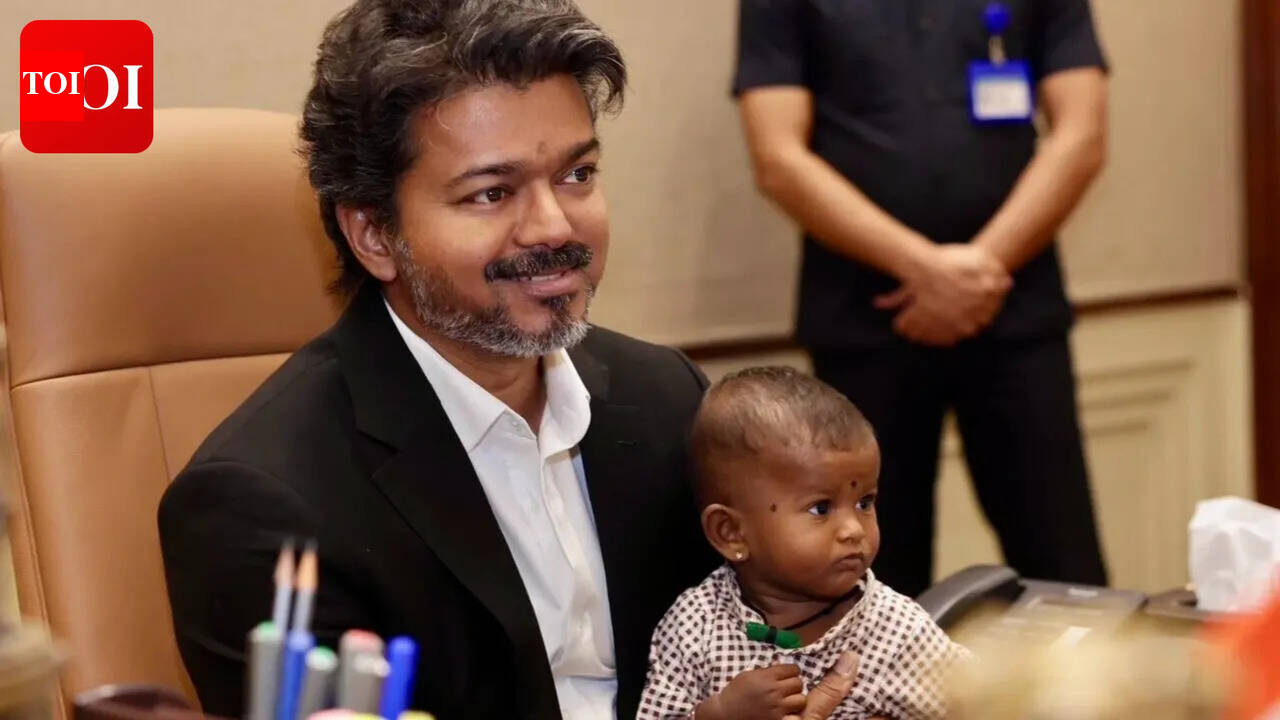 TN CM Vijay’s cutest moment of the day: 'Jana Nayagan' actor plays with Kirti Chakra awardee’s baby - Watch video