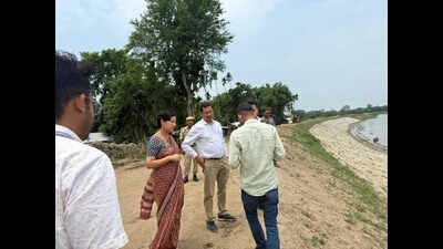 Golaghat DC inspects embankments, orders 24-hour watch