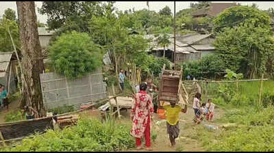 60 families evicted from Brahmaputra riverbank in Dibrugarh