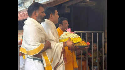 Cluster of VIP visits puts Kollur temple in focus; Vijayendra among recent visitors