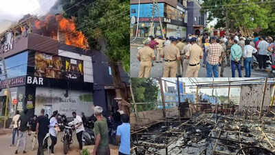2 killed, 4 injured after fire breaks out at Mysuru's restaurant